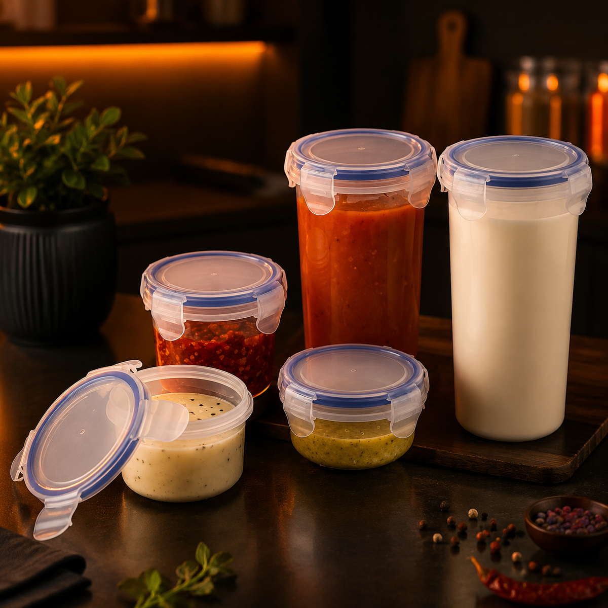 Airtight Food Storage Containers – Set of 5